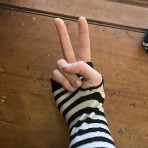 Striped Arm Warmers